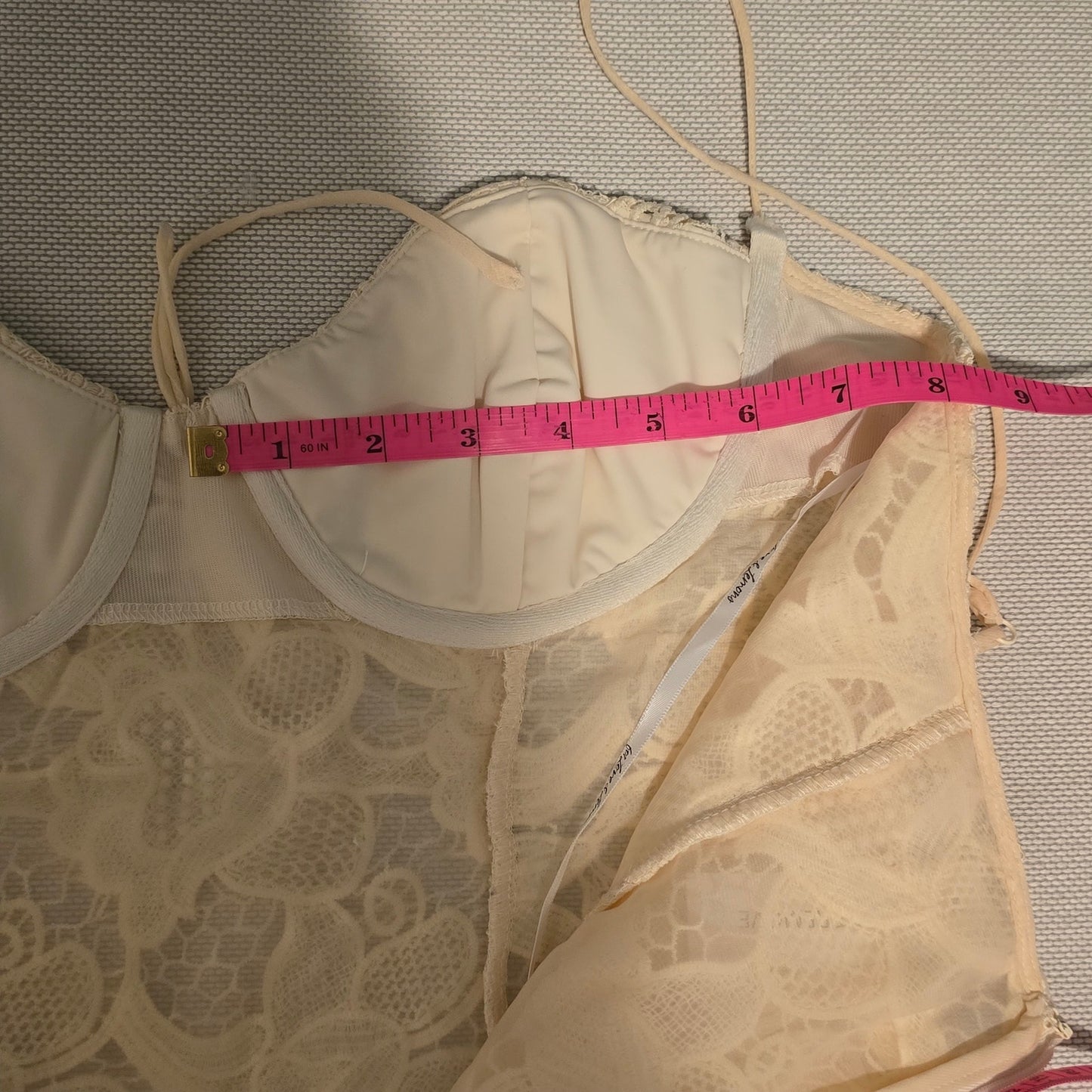 For Love & Lemons Sleeveless Coco Lace Corset Mini Dress Size L NWT