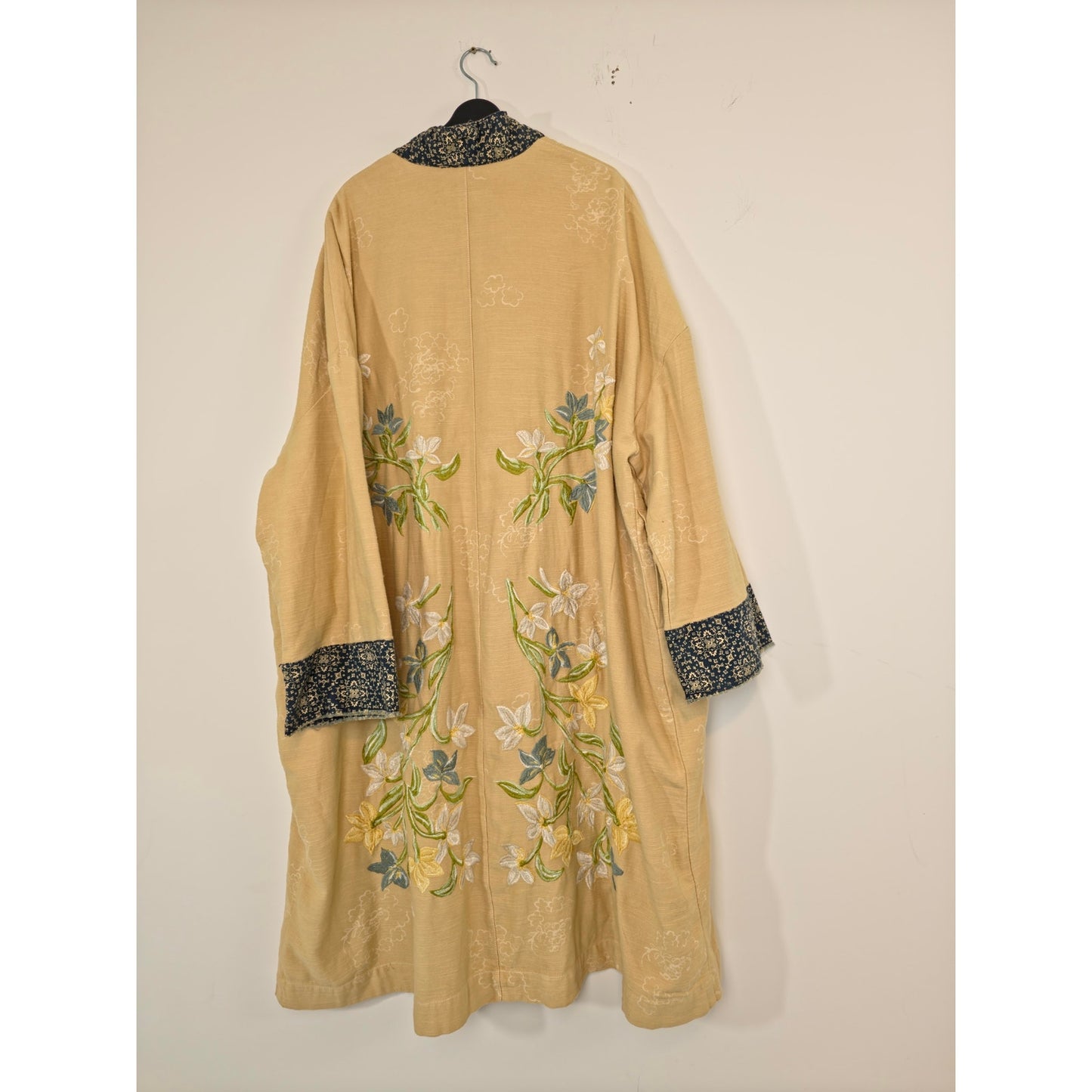 Free People Henlow Embroidered Relaxed Oversized Duster Jacket Sz XS/Small