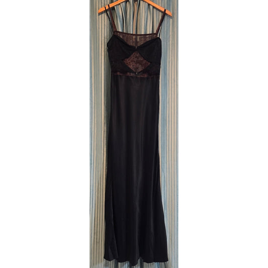 BEC & BRIDGE Black Chocolate Amoras Cut Out Maxi Dress Sz 10 NWT