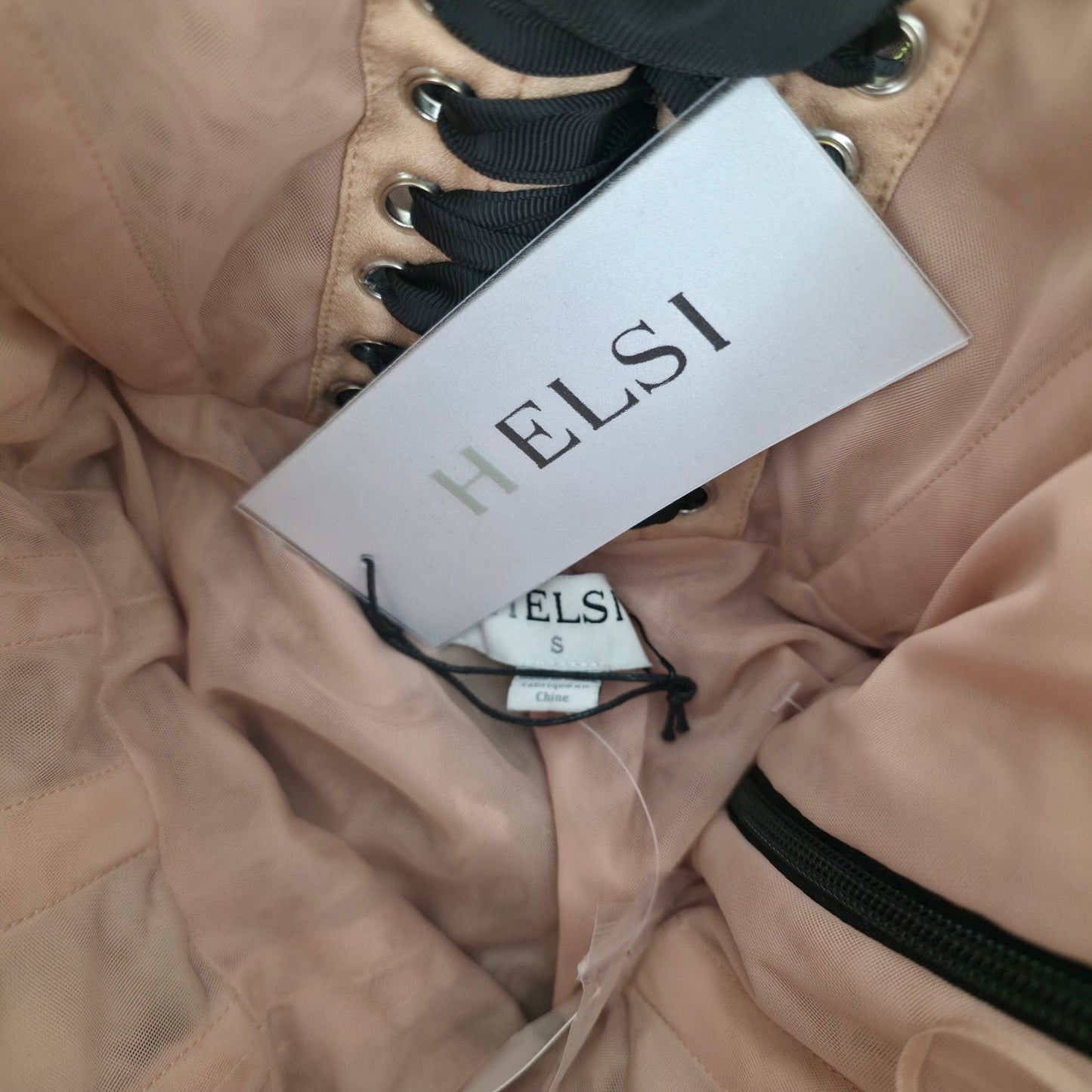 Helsi Cecilia Strapless Embroidered Floral Midi Dress Sz Small NWT