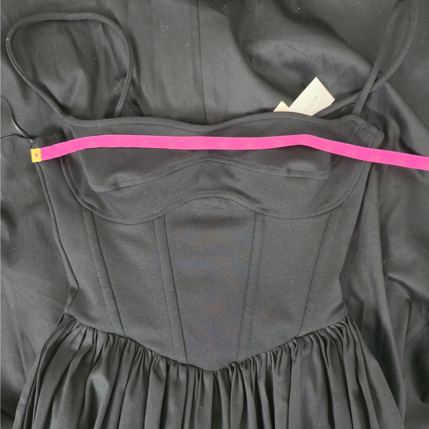 DELFI Collective Black Lilith Dress Elegant Designer Maxi Dress Sz XS