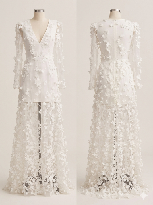 Helsi Ivory Blair Floral Maxi Dress Long Sleeve V-Neck XS NWTHelsi Ivory Blair Floral Maxi Dress Long Sleeve V-Neck XS NWT