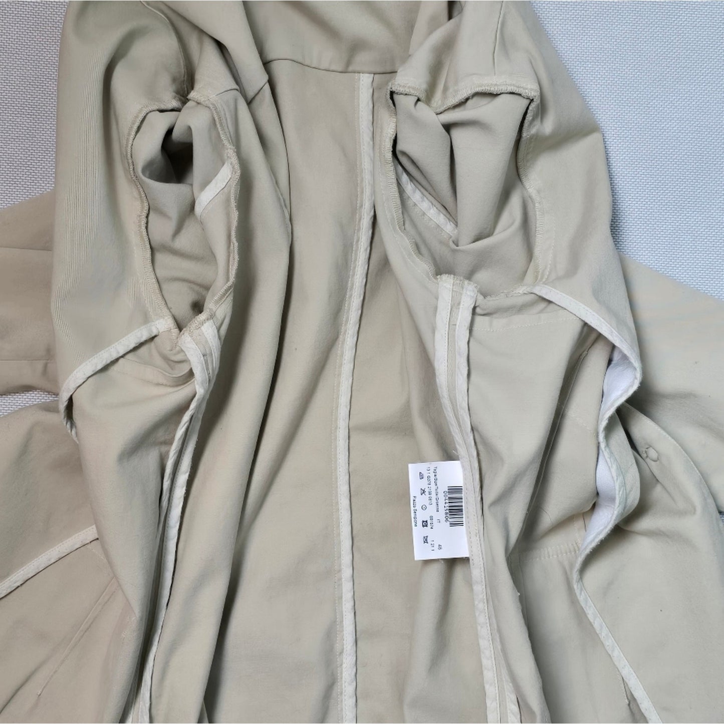 Piazza Sempione Women's Tan Utility Stand Collard Jacket Sz IT48 (826)